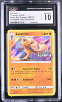 POKEMON TCG: SUN & MOON PROMOS - LYCANROC - SM118 (FORBIDDEN LIGHT PRERELEASE - HOLO) (ENGLISH) (GRADED / CGC 10) (📌 CONDITION 9.5)