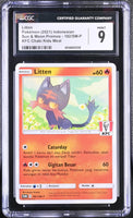 POKEMON TCG: SUN & MOON PROMOS - LITTEN - 182/SM-P (KFC CHAKI KIDS MEAL - NON HOLO) (INDONESIAN) (GRADED / CGC 9) (📌 CONDITION 9.5)