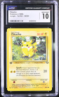 POKEMON TCG: JUNGLE - PIKACHU - 60/64 (1ST EDITION) (ENGLISH) (GRADED / CGC 10) (📌 CONDITION 9.5)