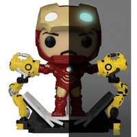 FUNKO POP! MARVEL IRON MAN 2: IRON MAN WITH GANTRY (GLOW) #905 (6 INCH) (PREVIEWS EXCLUSIVE STICKER) (📌CONDITION 9.0/9.5)