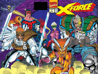 MARVEL COMICS X-FORCE ISSUE #1 VOL #1 (CABLE TRADING CARD) (WRAP AROUND COVER) (DIRECT EDITION) (FIRST PRINT) (AUG 1991)