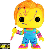 FUNKO POP! MOVIES BRIDE OF CHUCKY: BLACKLIGHT CHUCKY #315 (ENTERTAINMENT EARTH EXCLUSIVE STICKER)