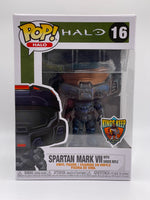 SPARTAN MARK VII #16 (W/ SHOCK RIFLE) (BATTLE TESTED VARIANT) (LE 1) (THE KING'S KEEP EXCLUSIVE) (HALO) FUNKO POP CUSTOM