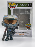 SPARTAN MARK VII #16 (W/ SHOCK RIFLE) (BATTLE TESTED VARIANT) (LE 1) (THE KING'S KEEP EXCLUSIVE) (HALO) FUNKO POP CUSTOM