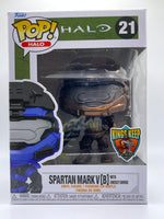 SPARTAN MARK V #21 (METALLIC ORANGE CRUSH VARIANT) (LE 1) (THE KING'S KEEP EXCLUSIVE) (ENERGY SWORD) (HALO) FUNKO POP CUSTOM