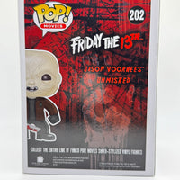 FUNKO POP! MOVIES FRIDAY THE 13TH: UNMASKED JASON VOORHEES #202 (LE 1,008) (2015 SHARED SUMMER CONVENTION STICKER) (📌CONDITION 9.0/9.5)