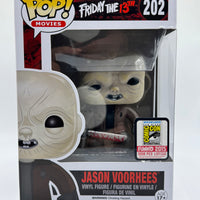 FUNKO POP! MOVIES FRIDAY THE 13TH: UNMASKED JASON VOORHEES #202 (LE 1,008) (2015 SDCC EXCLUSIVE STICKER) (📌CONDITION 7.0)