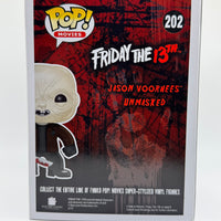 FUNKO POP! MOVIES FRIDAY THE 13TH: UNMASKED JASON VOORHEES #202 (LE 1,008) (2015 SHARED SUMMER CONVENTION STICKER) (📌CONDITION 9.0/9.5)