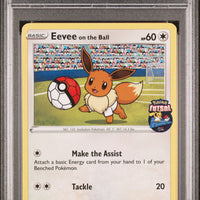POKEMON TCG: POKEMON FUTSAL PROMO - EEVEE ON THE BALL - 002/005 (NON HOLO) (ENGLISH) (GRADED / PSA 9) (📌 CONDITION 9.5)