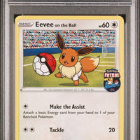 POKEMON TCG: POKEMON FUTSAL PROMO - EEVEE ON THE BALL - 002/005 (NON HOLO) (ENGLISH) (GRADED / PSA 9) (📌 CONDITION 9.5)
