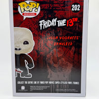FUNKO POP! MOVIES FRIDAY THE 13TH: UNMASKED JASON VOORHEES #202 (LE 1,008) (2015 SHARED SUMMER CONVENTION STICKER) (📌CONDITION 8.5/9.0)