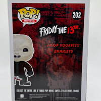 FUNKO POP! MOVIES FRIDAY THE 13TH: UNMASKED JASON VOORHEES #202 (LE 1,008) (2015 SDCC EXCLUSIVE STICKER) (📌CONDITION 8.5/9.0)