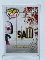 
              FUNKO POP! MOVIES SAW: BLOODY GLOW BILLY #52 (LE 2,500) (2014 SDCC EXCLUSIVE STICKER) (📌 CONDITION 5.5 / 6.0)
            