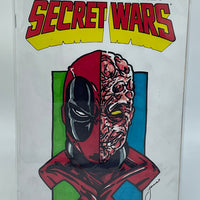 MARVEL COMICS DEADPOOL'S SECRET SECRET WARS ISSUE #1 (BLANK COVER VARIANT) (DEADPOOL CUSTOM ARTWORK BY JAMES FUGATE) (MINI-SERIES) (JULY 2015)