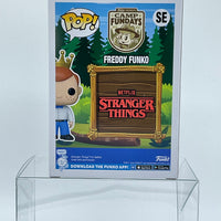 FUNKO POP! TELEVISION STRANGER THINGS: FREDDY FUNKO AS HOPPER #SE (LE 250 EVENT ERROR STICKER) (2023 CAMP FUNDAYS EVENT EXCLUSIVE STICKER)