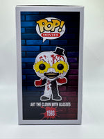 
              FUNKO POP! MOVIES TERRIFIER: ART THE CLOWN W/ GLASSES #1593 (CHASE) (FUNKO-SHOP EXCLUSIVE STICKER) (SIGNED / AUTOGRAPED BY DAMIEN LEONE / DAVID HOWARD THORNTON / SAMANTHA SCAFFIDI / AMELIE MCLAIN) (JSA CERTIFIED) (📌 CONDITION 9.5)
            