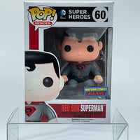 FUNKO POP! DC HEROES RED SON SUPERMAN #60 (MIDTOWN COMICS EXCLUSIVE STICKER)