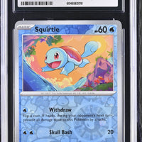 POKEMON TCG: SCARLET & VIOLET 151 - SQUIRTLE - 007/165 (REVERSE HOLO) (ENGLISH) (GRADED / CGC 9) (📌 CONDITION 9.5)