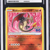 POKEMON TCG: POKEMON GO - RADIANT CHARIZARD - 011/078 (HOLO) (ENGLISH) (GRADED / CGC 10) (📌 CONDITION 9.5)