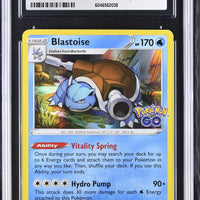 POKEMON TCG: POKEMON GO - BLASTOISE - 017/078 (HOLO) (ENGLISH) (GRADED / CGC 9) (📌 CONDITION 9.5)