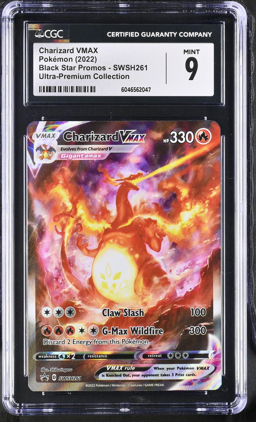 POKEMON TCG: SWORD & SHIELD PROMO - CHARIZARD VMAX - SWSH261 (ULTRA PREMIUM COLLECTION - HOLO) (ENGLISH) (GRADED / CGC 9) (📌 CONDITION 9.5)