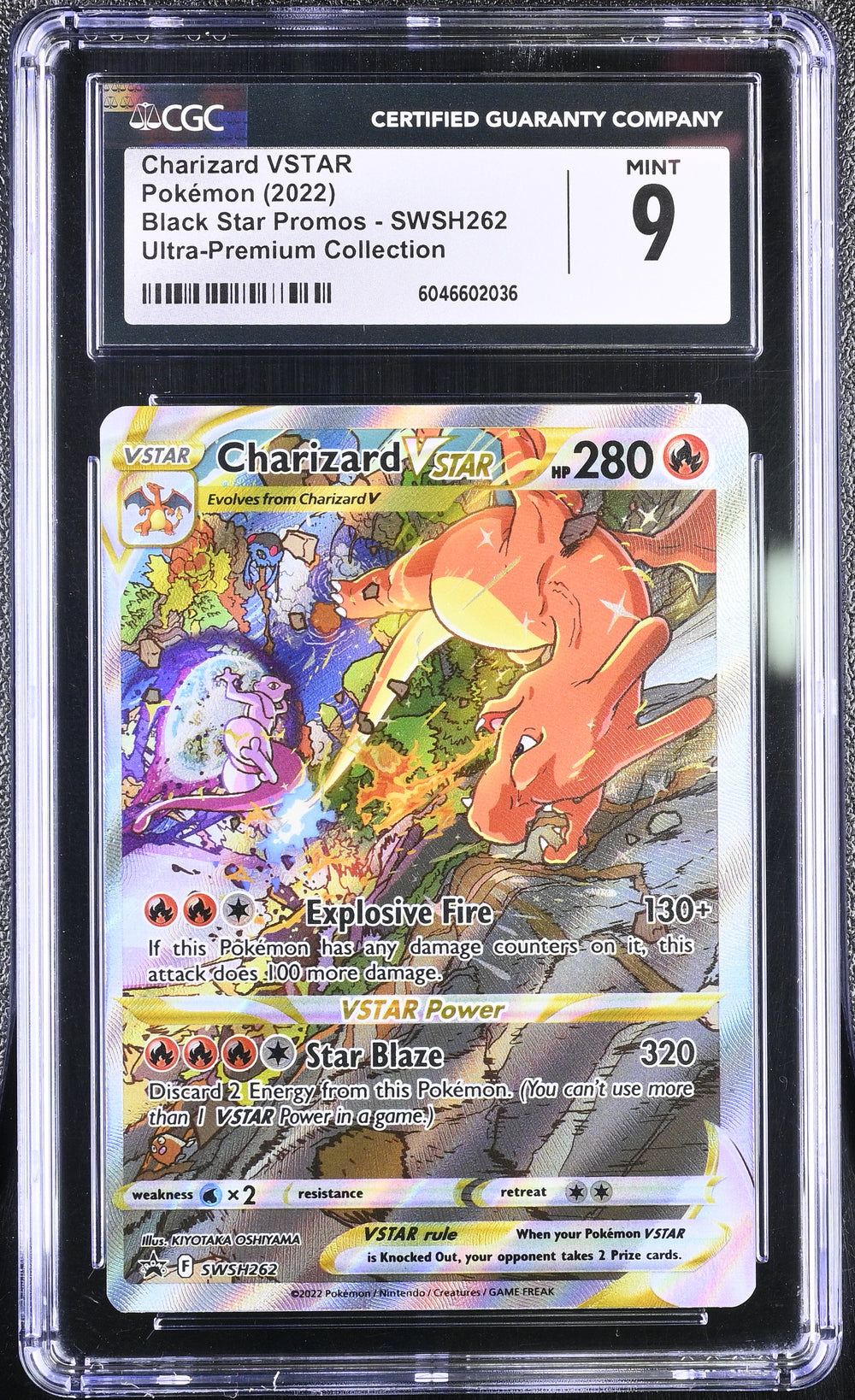 POKEMON TCG: SWORD & SHIELD PROMO - CHARIZARD VSTAR - SWSH262 (ULTRA PREMIUM COLLECTION - HOLO) (ENGLISH) (GRADED / CGC 9) (📌 CONDITION 9.5)