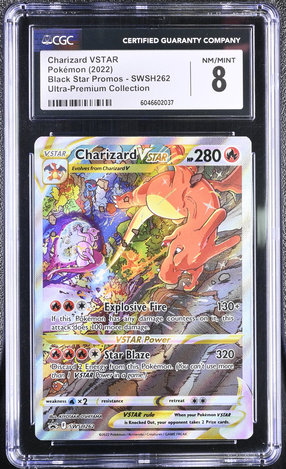 POKEMON TCG: SWORD & SHIELD PROMO - CHARIZARD VSTAR - SWSH262 (ULTRA PREMIUM COLLECTION - HOLO) (ENGLISH) (GRADED / CGC 8) (📌 CONDITION 9.5)