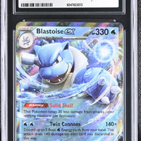POKEMON TCG: SCARLET & VIOLET 151 - BLASTOISE EX - 009/165 (HOLO) (ENGLISH) (GRADED / CGC 10) (📌 CONDITION 9.5)