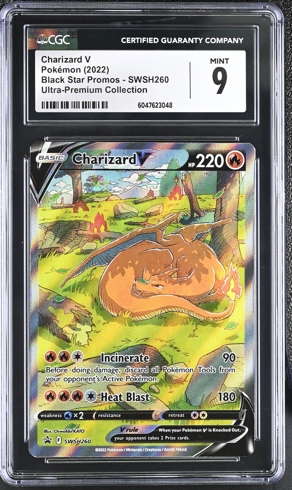 POKEMON TCG: SWORD & SHIELD PROMO - CHARIZARD V - SWSH260 (ULTRA PREMIUM COLLECTION - HOLO) (ENGLISH) (GRADED / CGC 9) (📌 CONDITION 9.5)