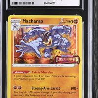 POKEMON TCG: SWORD & SHIELD PROMO - MACHAMP - SWSH243 (LOST ORIGIN PRERELEASE - HOLO) (ENGLISH) (GRADED / CGC 9) (📌 CONDITION 9.5)