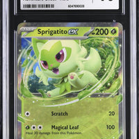 POKEMON TCG: SCARLET & VIOLET PROMOS - SPRIGATITO EX - 087 (ADVENTURE CHEST - HOLO) (ENGLISH) (GRADED / CGC 10) (📌 CONDITION 9.5)