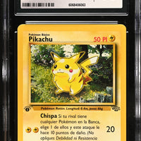 POKEMON TCG: JUNGLE - PIKACHU - 60/64 (NON-HOLO) (1ST EDITION) (SPANISH) (GRADED / CGC 10) (POP 2 IN SPANISH) (📌 CONDITION 9.5)