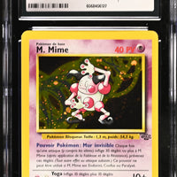 POKEMON TCG: JUNGLE - MR. MIME - 6/64 (HOLO / SWIRL) (FRENCH) (GRADED / CGC 9) (📌 CONDITION 9.5)