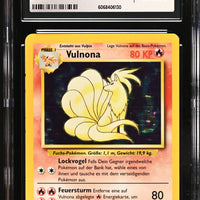 POKEMON TCG: BASE SET - NINETALES - 12/102 (HOLO) (GERMAN) (GRADED / CGC 6.5) (📌 CONDITION 9.5)