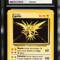 POKEMON TCG: BASE SET - ZAPDOS - 16/102 (HOLO) (ITALIAN) (GRADED / CGC 9) (📌 CONDITION 9.5)