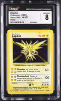 
              POKEMON TCG: BASE SET - ZAPDOS - 16/102 (HOLO) (ENGLISH) (GRADED / CGC 8) (📌 CONDITION 9.5)
            