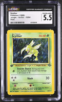 
              POKEMON TCG: JUNGLE - SCYTHER - 10/64 (1ST EDITION - HOLO) (ENGLISH) (GRADED / CGC 5.5) (📌 CONDITION 9.5)
            