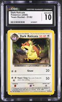 
              POKEMON TCG: TEAM ROCKET - DARK RATICATE - 51/82 (NON-HOLO) (ENGLISH) (GRADED / CGC 10) (📌 CONDITION 9.5)
            