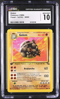 
              POKEMON TCG: FOSSIL - GOLEM - 36/62 (1ST EDITION - NON-HOLO) (ENGLISH) (GRADED / CGC 10) (📌 CONDITION 9.5)
            