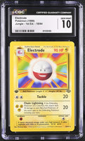 
              POKEMON TCG: JUNGLE - ELECTRODE - 18/64 (1ST EDITION - NON-HOLO) (ENGLISH) (GRADED / CGC 10) (📌 CONDITION 9.5)
            