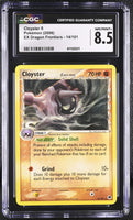 
              POKEMON TCG: EX DRAGON FRONTIERS - CLOYSTER - 14/101 (NON-HOLO) (ENGLISH) (GRADED / CGC 8.5) (📌 CONDITION 9.5)
            