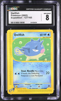 
              POKEMON TCG: EXPEDITION - QWILFISH - 127/165 (NON-HOLO) (ENGLISH) (GRADED / CGC 8) (📌 CONDITION 9.5)
            
