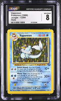 
              POKEMON TCG: JUNGLE - VAPOREON - 12/64 (HOLO) (ENGLISH) (GRADED / CGC 8) (📌 CONDITION 9.5)
            