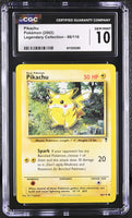 
              POKEMON TCG: LEGENDARY COLLECTION - PIKACHU - 86/110 (NON-HOLO) (ENGLISH) (GRADED / CGC 10) (📌 CONDITION 9.5)
            