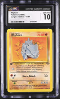 
              POKEMON TCG: JUNGLE - RHYHORN - 61/64 (1ST EDITION - NON-HOLO) (ENGLISH) (GRADED / CGC 10) (📌 CONDITION 9.5)
            