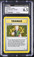 
              POKEMON TCG: GYM HEROES - LT. SURGE - 17/132 (HOLO) (ENGLISH) (GRADED / CGC 6.5) (📌 CONDITION 9.5)
            