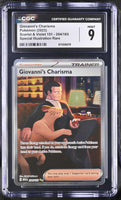 
              POKEMON TCG: SCARLET & VIOLET 151 - GIOVANNIE'S CHARISMA - 204/165 (SPECIAL ILLUSTRATION RARE - HOLO) (ENGLISH) (GRADED / CGC 9) (📌 CONDITION 9.5)
            