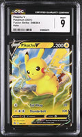 
              POKEMON TCG: FUSION STRIKE - PIKACHU V - 086/264 (HOLO) (ENGLISH) (GRADED / CGC 9) (📌 CONDITION 9.5)
            