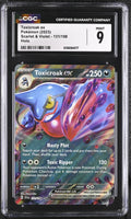 
              POKEMON TCG: SCARLET & VIOLET - TOXICROAK EX - 131/198 (HOLO) (ENGLISH) (GRADED / CGC 9) (📌 CONDITION 9.5)
            