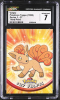 
              POKEMON TOPPS: SERIES 1 - VULPIX - 37 (NON-HOLO / THIRD PRINT / GREEN TOPPS LOGO / OVAL NINTENDO SEAL) (ENGLISH) (GRADED / CGC 7) (📌 CONDITION 9.5)
            